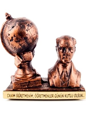 Famemus Accessory Atatürk Büst Ögretmen Öğretmenler Gününe Özel 14*13 cm Boyut