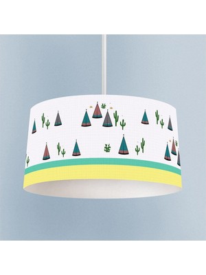 PremiumPort Sevimli Kaktüs Çocuk ve Bebek Odası Sarkıt Avize TLAV-128