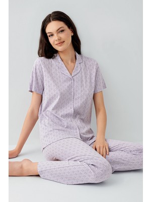 Arnetta 3552 Kadın Önden Düğmeli Pijama Takım