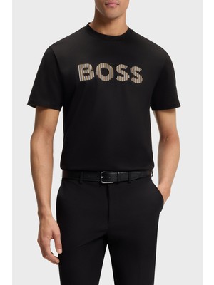 Boss Pamuklu Regular Fit Logolu Bisiklet Yaka T Shirt Erkek T Shirt 50560466 002