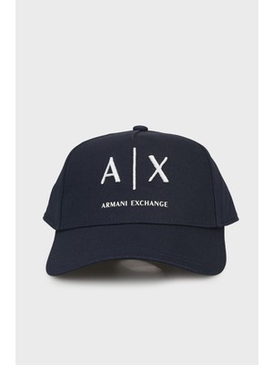 Armani Exchange % 100 Pamuk Logolu Şapka Erkek Şapka XM002696 AF15502 MB106