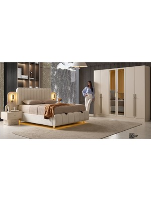 Aydınev Floransa Mdf Yatak Odası Takımı (Modüler Dolaplı)