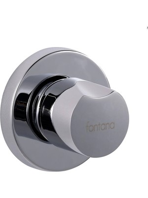 Fontana - Lux Yuvarlak Ankastre Stop Valf Krom - FSV-101-