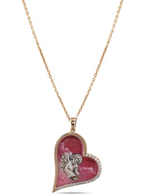 Lial Diamond 0.17 Karat Eros Desenli Pırlanta Kolye, Doğal Pırlanta, Sertifikalı Mücevher