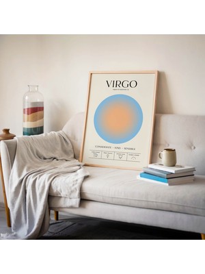 Pegziz Başak Burcu Astroloji Tablosu Modern Minimalist Duvar Tablosu