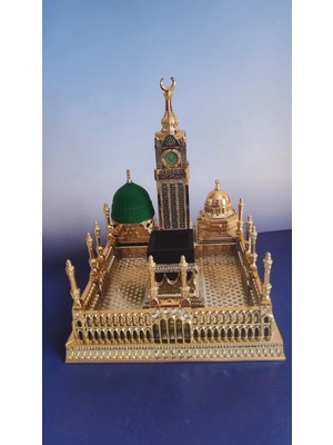 Famemus Accessory Zirkon Taşlı Mescid-I Haram Tower Biblo 28*27 cm