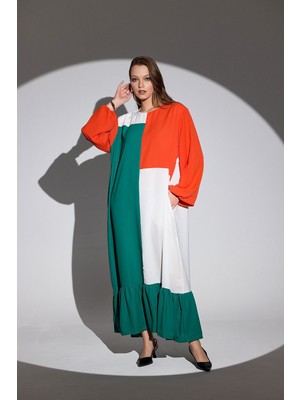 HANIQA Cepli Uzun Elbıse