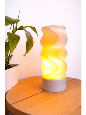 Wooden Touch Riva Dekoratif Masa Lambası Taş Taban