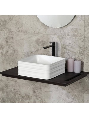Fontana - Yüksek Tip Lavabo Bataryası Siyah Outlet - FM-2325-