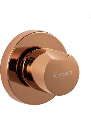 Fontana - Lux Yuvarlak Ankastre Stop Valf Rose Outlet - FSV-103-