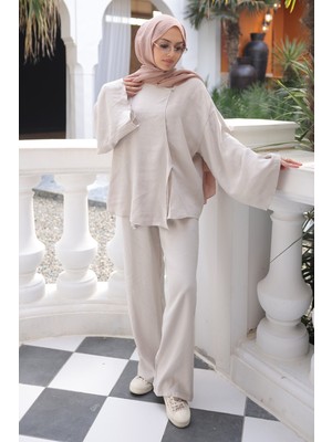 İmaj Butik Taş Kimono Pantolonlu Takım