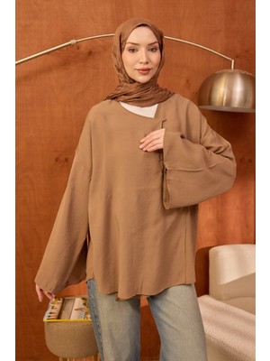 İmaj Butik Vizon Ön Bağlamalı Kimono