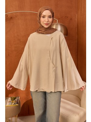 İmaj Butik Taş Ön Bağlamalı Kimono