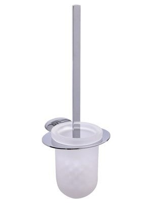 Fontana - Tuvalet Fırçası Krom Cam, Wc Fırçalık Outlet - FC-40104-