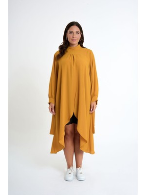 HANIQA Yırtmac Detaylı Gömlek