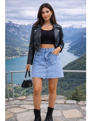 Alexander Gardi Alexandergardi Özel Koleksiyon Mini Denim Etek
