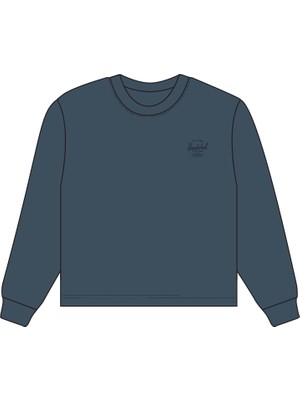 Herschel | Basic Kadın Pamuk Uzun Kollu Sweatshirt