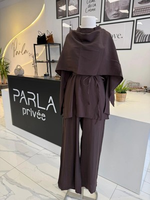 Parla Prive Parla Şal Detaylı Takım