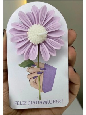 Çağıl Candles Papatya Çiçek Mum Etiket Hediyelik 10 Adet Nişan/ Kına / Düğün /söz / Nikah Hediyelik