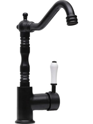 Kustar Siyah Evye Bataryası Porselen Kollu