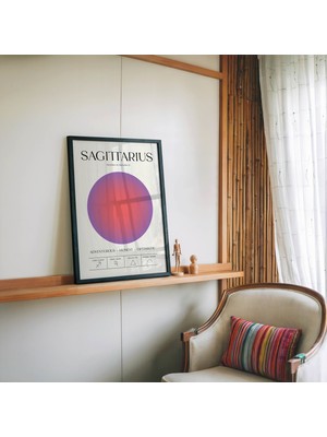 Pegziz Yay Burcu Astroloji Tablosu  Modern Minimalist Duvar Tablosu