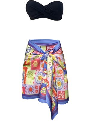 Bolder Kamilla Lila Kısa Pareo (Iç Göstermez)