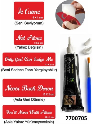 Airbrush Tattoo Hint Kınası ve Şablonla Geçici Dövme Yapma Seti Set 11