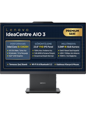 Lenovo Ideacentre 24IRH9 Intel Core I5-13420H 16GB 512GB SSD 23.8" Fhd 100Hz Windows 11 Pro All In One Pc F0HN00V0TR 013