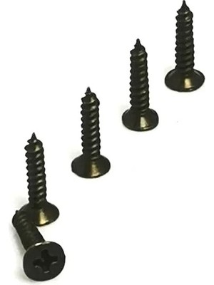 TeknoKapsül Klips, Menteşe, Ayak, Ağaç, Sunta Vidası 3X13 mm - Siyah 100 Adet