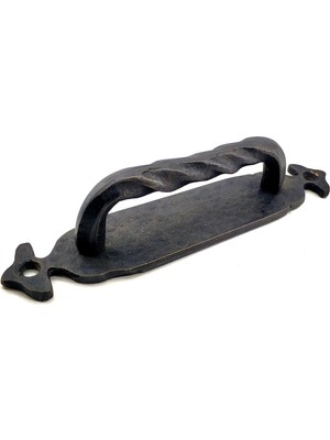 TeknoKapsül Antika Tarz Dekoratif Pirinç Burgulu Çekme Kol - 148X33 Mm, Oksit