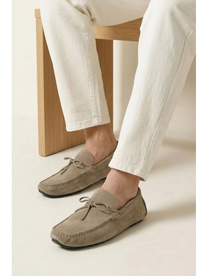 Ziya, Erkek Hakiki Deri Günlük Ayakkabı 1611065ZE07912 Kum