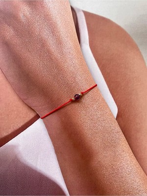 Rupen Kraft 14 Ayar Ametist Taşlı Altın Bileklik