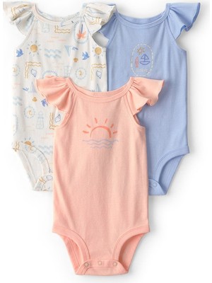 Carter's Kız Bebek Layette 3'lü Zıbın Set Çok Renkli 1U607010