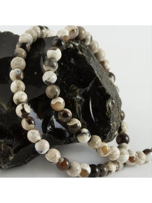 Pileli Store 8 mm Mat Akik Taşı