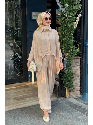 Moor Pantolonlu Takım 26S4056 Bej