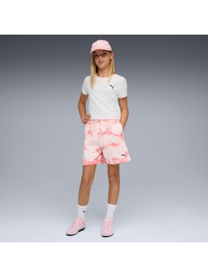 Puma Essentials Relaxed Tie-Dye Çocuk Pembe Şort.25