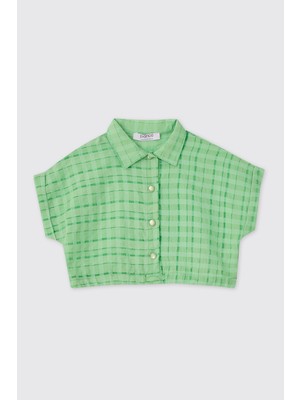 Panço Kız Bebek Yeşil Gömlek