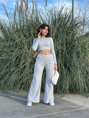 Chic Haven Bol Paça Altüst Takım Gri W1197