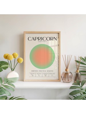 Pegziz Oğlak Burcu Astroloji Tablo Modern Minimalist Duvar Tablosu
