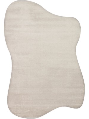 Cool Halı Taş Rengi Kalın Amorf Bohem Dekoratif Soyut Yumuşak Asimetrik Giriş Antre Yatak Odası Halısı