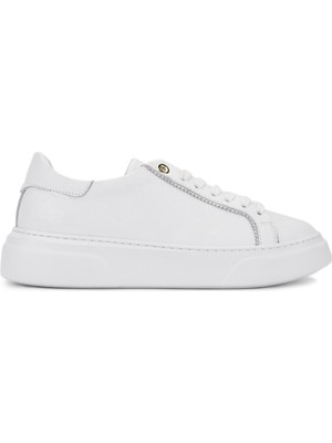 Tamer Tanca Kadın Hakiki Deri Beyaz Sneakers & Spor Ayakkabı 1145 502 Bn Ayk Y26 Beyaz