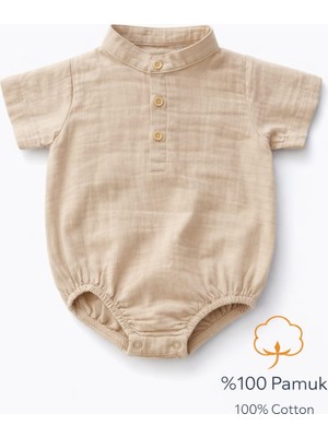 HelloBaby Erkek Bebek Müslin Gömlek Body