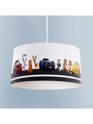 PremiumPort Yol Hayvan ve Araba Desenli Bebek ve Çocuk Odası Avizesi