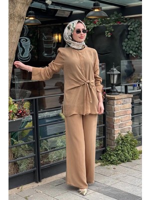Clande Pantolonlu Takım 2601-3037T Camel