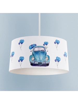 PremiumPort Mavi Vosvos Desenli Bebek ve Çocuk Odası Avizesi