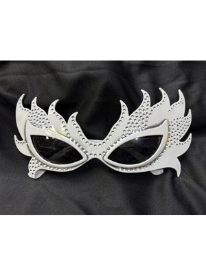 Midas Toptan Home Taşlı Beyaz Alev Parti Gözlüğü