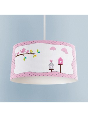 PremiumPort Rüya Gibi Bebek ve Çocuk Odası Kuş Yuvalı Desenli Avize