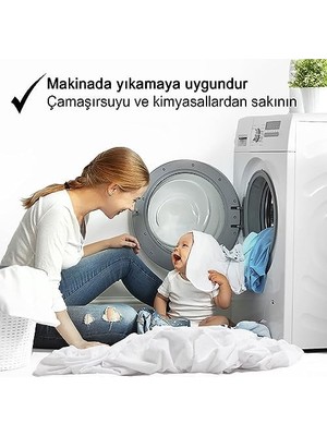 Vionel %100 Pamuklu, Sıvı Geçirmez Bebek Alezi,bebek Alez Yatak Koruyucu, Çocuk Yatak Koruyucu Alezi, Beşik Yatak Alezi, Beşik Yatak Koruyucu (80 x 180)