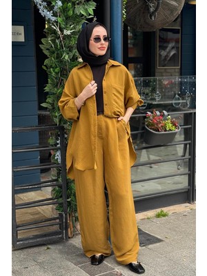 Qooq Silva Pantolonlu Takım 26SS209T Safran