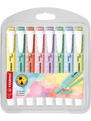 Stabilo Fosforlu Kalem Swing Cool Kalem Tipi Pastel 8 Li 275/8-08-1